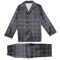 ScotsTee Shop Scottish Carnegie Check Modern Tartan Pajama Satin Velvet Flannel Pajama Set