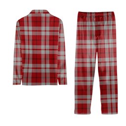 ScotsTee Shop Scottish Cameron Hose 2 Tartan Pajama Satin Velvet Flannel Pajama Set
