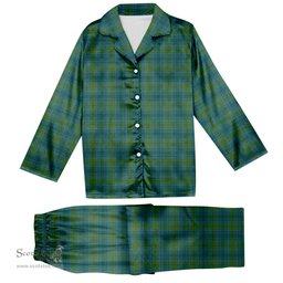 ScotsTee Shop Scottish Cranstoun Modern Tartan Pajama Satin Velvet Flannel Pajama Set