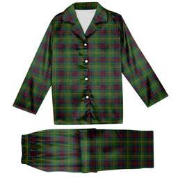 ScotsTee Shop Scottish Connolly Hunting Tartan Pajama Satin Velvet Flannel Pajama Set
