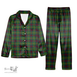 ScotsTee Shop Scottish Connolly Hunting Tartan Pajama Satin Velvet Flannel Pajama Set