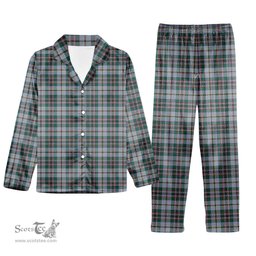 ScotsTee Shop Scottish Craig Modern Tartan Pajama Satin Velvet Flannel Pajama Set