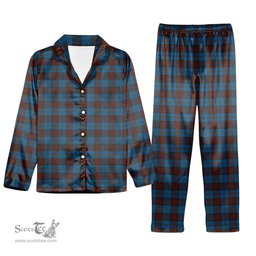 ScotsTee Shop Scottish Cameron Hunting Tartan Pajama Satin Velvet Flannel Pajama Set