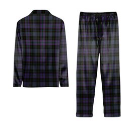 ScotsTee Shop Scottish Clergy Green Tartan Pajama Satin Velvet Flannel Pajama Set