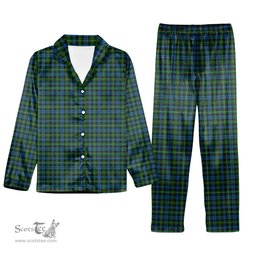 ScotsTee Shop Scottish Campbell of Argyll 02 Tartan Pajama Satin Velvet Flannel Pajama Set