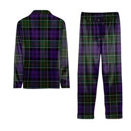 ScotsTee Shop Scottish Colquhoun 3 Tartan Pajama Satin Velvet Flannel Pajama Set
