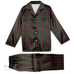 ScotsTee Shop Scottish Cairns Tartan Pajama Satin Velvet Flannel Pajama Set