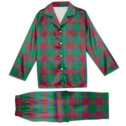 ScotsTee Shop Scottish Cranstoun Dress Ancient Tartan Pajama Satin Velvet Flannel Pajama Set