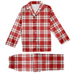 ScotsTee Shop Scottish Cameron Hose Modern Tartan Pajama Satin Velvet Flannel Pajama Set