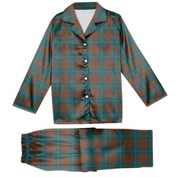 ScotsTee Shop Scottish Cameron Hunting Ancient Tartan Pajama Satin Velvet Flannel Pajama Set