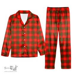 ScotsTee Shop Scottish Cameron Modern Tartan Pajama Satin Velvet Flannel Pajama Set