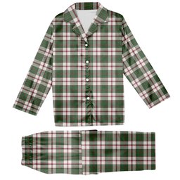 ScotsTee Shop Scottish Crawford Arisaid Dance Modern Tartan Pajama Satin Velvet Flannel Pajama Set