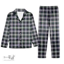 ScotsTee Shop Scottish Campbell of Cawdor Dress Tartan Pajama Satin Velvet Flannel Pajama Set