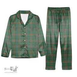 ScotsTee Shop Scottish Gayre Dress Ancient Tartan Pajama Satin Velvet Flannel Pajama Set