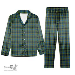 ScotsTee Shop Scottish Gillies Ancient Tartan Pajama Satin Velvet Flannel Pajama Set