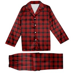 ScotsTee Shop Scottish Ewing Tartan Pajama Satin Velvet Flannel Pajama Set
