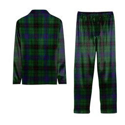 ScotsTee Shop Scottish Davidson Tartan Pajama Satin Velvet Flannel Pajama Set