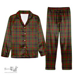 ScotsTee Shop Scottish Fulton 1999 Tartan Pajama Satin Velvet Flannel Pajama Set