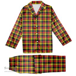 ScotsTee Shop Scottish Dewar Tartan Pajama Satin Velvet Flannel Pajama Set