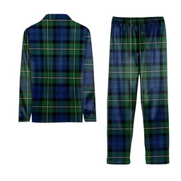 ScotsTee Shop Scottish Forbes Ancient Tartan Pajama Satin Velvet Flannel Pajama Set