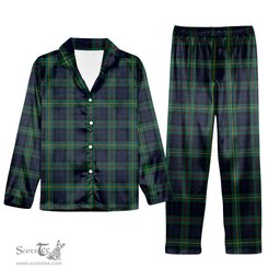 ScotsTee Shop Scottish Ewing Modern Tartan Pajama Satin Velvet Flannel Pajama Set