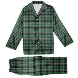 ScotsTee Shop Scottish Donald Lord of the Isles Hunting Modern Tartan Pajama Satin Velvet Flannel Pajama Set
