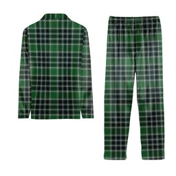 ScotsTee Shop Scottish Donald Lord of the Isles Hunting Modern Tartan Pajama Satin Velvet Flannel Pajama Set