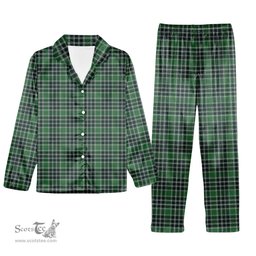 ScotsTee Shop Scottish Donald Lord of the Isles Hunting Modern Tartan Pajama Satin Velvet Flannel Pajama Set