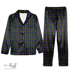 ScotsTee Shop Scottish Fleming Modern SC Tartan Pajama Satin Velvet Flannel Pajama Set