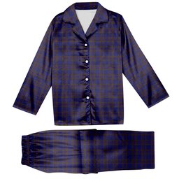 ScotsTee Shop Scottish Elliot Tartan Pajama Satin Velvet Flannel Pajama Set