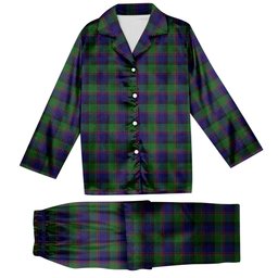 ScotsTee Shop Scottish Gammell 1978 Tartan Pajama Satin Velvet Flannel Pajama Set