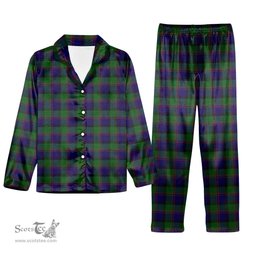 ScotsTee Shop Scottish Gammell 1978 Tartan Pajama Satin Velvet Flannel Pajama Set