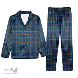 ScotsTee Shop Scottish Edmonstone Modern Tartan Pajama Satin Velvet Flannel Pajama Set