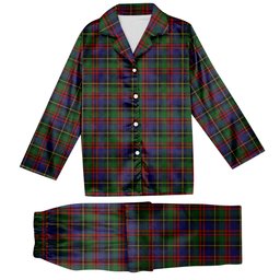 ScotsTee Shop Scottish Deas Tartan Pajama Satin Velvet Flannel Pajama Set