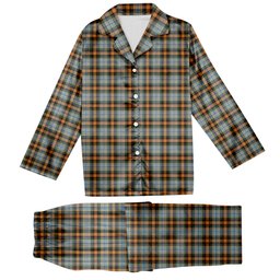 ScotsTee Shop Scottish Dundee 2003 Modern Clan Tartan Pajama Satin Velvet Flannel Pajama Set