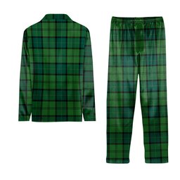 ScotsTee Shop Scottish Dunbar Hunting Modern Tartan Pajama Satin Velvet Flannel Pajama Set