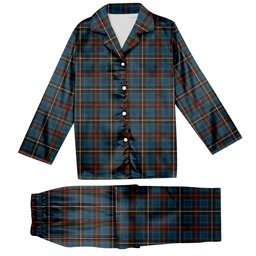 ScotsTee Shop Scottish Fraser Hunting Ancient Tartan Pajama Satin Velvet Flannel Pajama Set