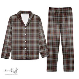 ScotsTee Shop Scottish Douglas Ancient Dress WCWM Tartan Pajama Satin Velvet Flannel Pajama Set