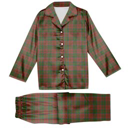 ScotsTee Shop Scottish Donald of Glencoe Ancient Tartan Pajama Satin Velvet Flannel Pajama Set