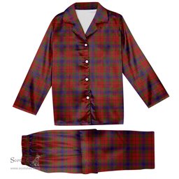 ScotsTee Shop Scottish Gates Tartan Pajama Satin Velvet Flannel Pajama Set