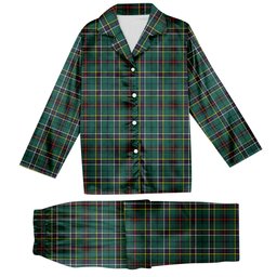 ScotsTee Shop Scottish Duncan of Sketraw Modern Tartan Pajama Satin Velvet Flannel Pajama Set