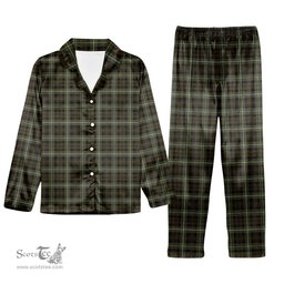 ScotsTee Shop Scottish Forbes of Druminnor Tartan Pajama Satin Velvet Flannel Pajama Set