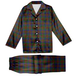 ScotsTee Shop Scottish Dorward Tartan Pajama Satin Velvet Flannel Pajama Set
