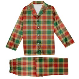 ScotsTee Shop Scottish Gibbs Ancient Tartan Pajama Satin Velvet Flannel Pajama Set
