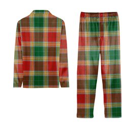 ScotsTee Shop Scottish Gibbs Ancient Tartan Pajama Satin Velvet Flannel Pajama Set