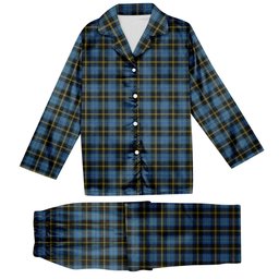 ScotsTee Shop Scottish Ewbank Modern Clan Tartan Pajama Satin Velvet Flannel Pajama Set