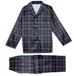 ScotsTee Shop Scottish Gandy of Myrton Tartan Pajama Satin Velvet Flannel Pajama Set