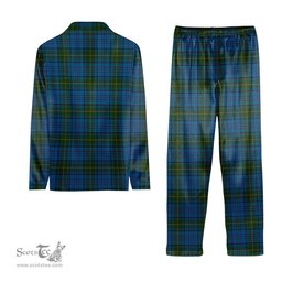 ScotsTee Shop Scottish Donegal County Tartan Pajama Satin Velvet Flannel Pajama Set