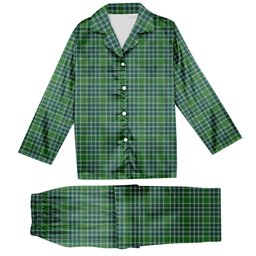 ScotsTee Shop Scottish Donald Lord of the Isles Hunting Ancient Tartan Pajama Satin Velvet Flannel Pajama Set