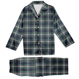 ScotsTee Shop Scottish Davidson of Tulloch Dress Modern Tartan Pajama Satin Velvet Flannel Pajama Set